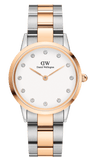 Buy Shop Daniel Wellington Iconic Link White Dial Two Tone Steel Strap Watch For Women - DW00100359 USA Online