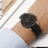 Buy Shop Daniel Wellington Iconic Motion Black Dial Black Rubber Strap Watch For Men - DW00100425 USA Online