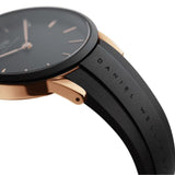 Buy Shop Daniel Wellington Iconic Motion Black Dial Rubber Strap Watch For Women - DW00100426 USA Online