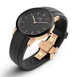 Buy Shop Daniel Wellington Iconic Motion Black Dial Rubber Strap Watch For Women - DW00100426 USA Online