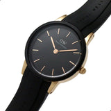Buy Shop Daniel Wellington Iconic Motion Black Dial Rubber Strap Watch For Women - DW00100426 USA Online