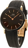 Buy Shop Daniel Wellington Iconic Motion Black Dial Rubber Strap Watch For Women - DW00100426 USA Online