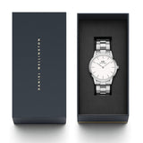 Buy Shop Daniel Wellington Iconic White Dial Silver Steel Strap Watch For Men - DW00100341 USA Online
