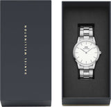 Buy Shop Daniel Wellington Iconic White Dial Silver Steel Strap Watch For Men - DW00100341 USA Online