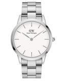 Buy Shop Daniel Wellington Iconic White Dial Silver Steel Strap Watch For Men - DW00100341 USA Online
