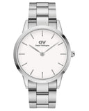 Buy Shop Daniel Wellington Iconic White Dial Silver Steel Strap Watch For Men - DW00100341 USA Online