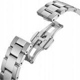 Buy Shop Daniel Wellington Link Grey Dial Silver Steel Strap Watch For Men - DW00100328 USA Online