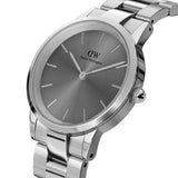 Buy Shop Daniel Wellington Link Grey Dial Silver Steel Strap Watch For Men - DW00100328 USA Online