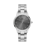 Buy Shop Daniel Wellington Link Grey Dial Silver Steel Strap Watch For Men - DW00100328 USA Online