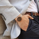 Buy Shop Daniel Wellington Petite Amber Brown Dial Rose Gold Mesh Strap Watch for Women - DW00100478 USA Online