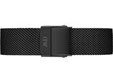 Buy Shop Daniel Wellington Petite Ashfield Black Dial Black Mesh Strap Watch For Women - DW00100202 USA Online