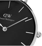 Buy Shop Daniel Wellington Petite Ashfield Black Dial Black Mesh Strap Watch For Women - DW00100202 USA Online