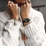 Buy Shop Daniel Wellington Petite Ashfield Black Dial Black Mesh Strap Watch For Women - DW00100245 USA Online