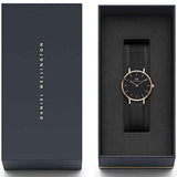 Buy Shop Daniel Wellington Petite Ashfield Black Dial Black Mesh Strap Watch For Women - DW00100245 USA Online