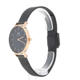 Buy Shop Daniel Wellington Petite Ashfield Black Dial Black Mesh Strap Watch For Women - DW00100245 USA Online