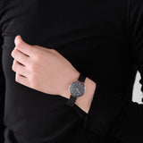 Buy Shop Daniel Wellington Petite Ashfield Black Dial Black Mesh Strap Watch For Women - DW00100246 USA Online