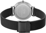 Buy Shop Daniel Wellington Petite Ashfield Black Dial Black Mesh Strap Watch For Women - DW00100246 USA Online