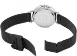 Buy Shop Daniel Wellington Petite Ashfield Black Dial Black Mesh Strap Watch For Women - DW00100246 USA Online