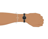 Daniel Wellington Petite Ashfield Black Dial Black Mesh Strap Watch For Women - DW00100246