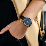 Buy Shop Daniel Wellington Petite Ashfield Black Dial Black Mesh Strap Watch for Women - DW00100307 USA Online