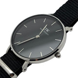 Buy Shop Daniel Wellington Petite Ashfield Black Dial Black Mesh Strap Watch For Women - DW00100308 USA Online