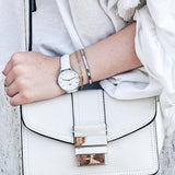 Buy Shop Daniel Wellington Petite Bondi White Dial White Leather Strap Watch For Women - DW00100190 USA Online
