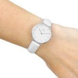 Buy Shop Daniel Wellington Petite Bondi White Dial White Leather Strap Watch For Women - DW00100250 USA Online