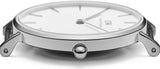 Buy Shop Daniel Wellington Petite Bondi White Dial White Leather Strap Watch For Women - DW00100250 USA Online
