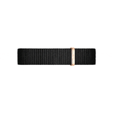 Daniel Wellington Petite Cornwall Black Dial Black Nylon Strap Watch for Women - DW00100247
