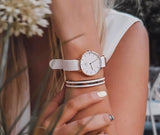 Buy Shop Daniel Wellington Petite Dover Quartz White Dial White NATO Strap Watch For Women - DW001000313 USA Online