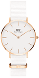 Buy Shop Daniel Wellington Petite Dover Quartz White Dial White NATO Strap Watch For Women - DW001000313 USA Online