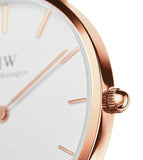 Buy Shop Daniel Wellington Petite Durham White Dial Brown Leather Strap Watch For Women - DW00100172 USA Online