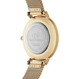 Buy Shop Daniel Wellington Petite Emerald Green Dial Gold Mesh Strap Watch For Women - DW00100479 USA Online