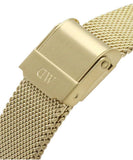 Buy Shop Daniel Wellington Petite Emerald Green Dial Gold Mesh Strap Watch For Women - DW00100480 USA Online