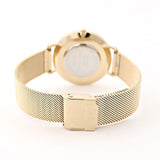 Buy Shop Daniel Wellington Petite Evergold Black Dial Gold Mesh Strap Watch For Women - DW00100345 USA Online