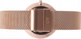 Buy Shop Daniel Wellington Petite Melrose Black Dial Rose Gold Mesh Strap Watch For Women - DW00100303 USA Online