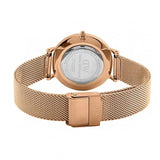 Buy Shop Daniel Wellington Petite Melrose Black Dial Rose Gold Mesh Strap Watch For Women - DW00100303 USA Online