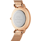 Buy Shop Daniel Wellington Petite Melrose Brown Dial Rose Gold Mesh Strap Watch For Women - DW00100477 USA Online