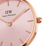 Buy Shop Daniel Wellington Petite Melrose Pink Dial Rose Gold Mesh Strap Watch For Women - DW00100367 USA Online