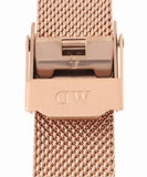 Buy Shop Daniel Wellington Petite Melrose Pink Dial Rose Gold Mesh Strap Watch For Women - DW00100368 USA Online