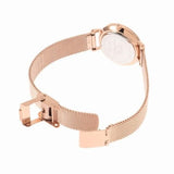 Buy Shop Daniel Wellington Petite Melrose Pink Dial Rose Gold Mesh Strap Watch For Women - DW00100368 USA Online