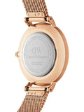 Buy Shop Daniel Wellington Petite Melrose Pink Dial Rose Gold Mesh Strap Watch For Women - DW00100368 USA Online