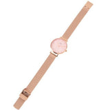 Buy Shop Daniel Wellington Petite Melrose Pink Dial Rose Gold Mesh Strap Watch For Women - DW00100368 USA Online