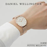 Buy Shop Daniel Wellington Petite Melrose White Dial Rose Gold Mesh Strap Watch For Women - DW00100305 USA Online