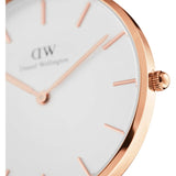 Buy Shop Daniel Wellington Petite Melrose White Dial Rose Gold Mesh Strap Watch For Women - DW00100305 USA Online