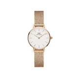 Buy Shop Daniel Wellington Petite Melrose White Dial Rose Gold Mesh Strap Watch For Women - DW00100305 USA Online
