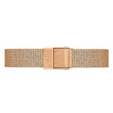 Buy Shop Daniel Wellington Petite Pressed Melrose Black Dial Rose Gold Mesh Strap Watch For Women - DW00100440 USA Online