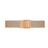 Buy Shop Daniel Wellington Petite Pressed Melrose Black Dial Rose Gold Mesh Strap Watch For Women - DW00100440 USA Online