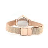 Buy Shop Daniel Wellington Petite Pressed Melrose Black Dial Rose Gold Mesh Strap Watch For Women - DW00100440 USA Online