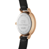 Buy Shop Daniel Wellington Petite Reading White Dial Black Leather Strap Watch For Women - DW00100173 USA Online
